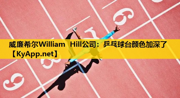 乒乓球台颜色加深了